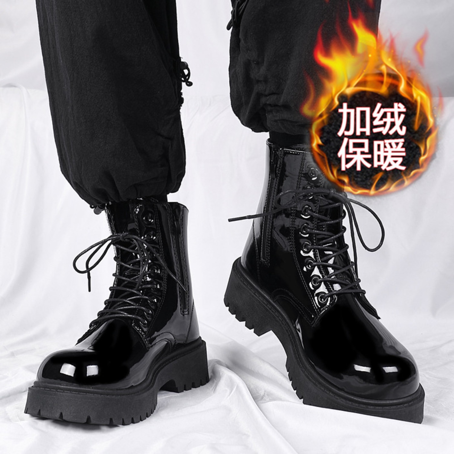 Men'S Shoes Hoka Sale - Sepatu bot pria berbulu hangat, berpotongan
