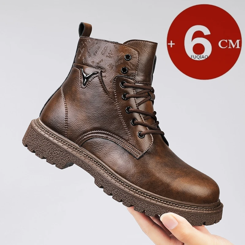 Men'S Shoes Increase Height - Sepatu Boots Pria Penambah Tinggi Tak