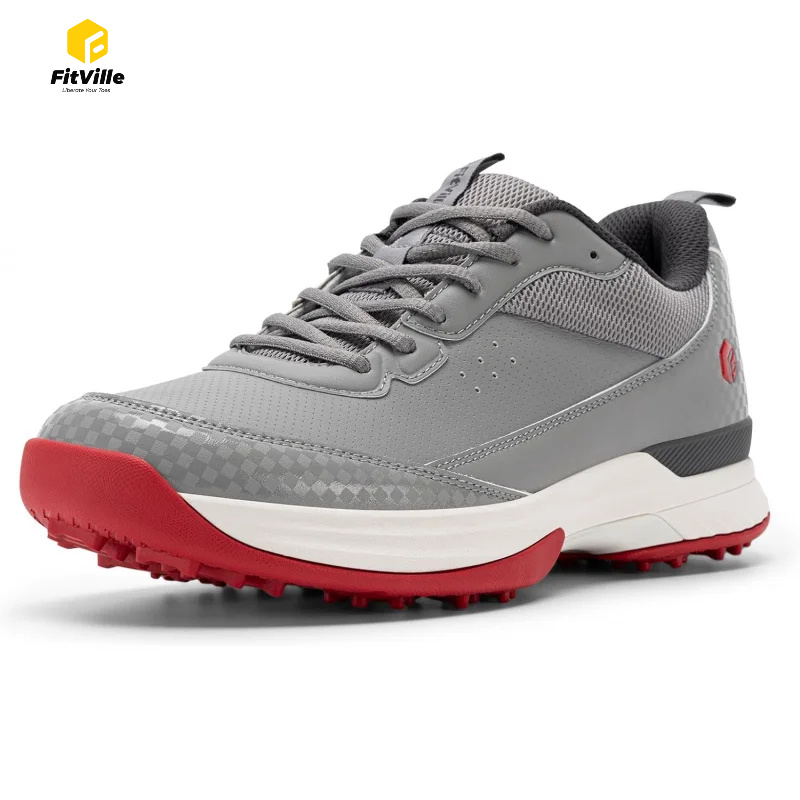 Men'S Shoes Water Resistant - Sepatu Golf FitVille Wide untuk Pria,