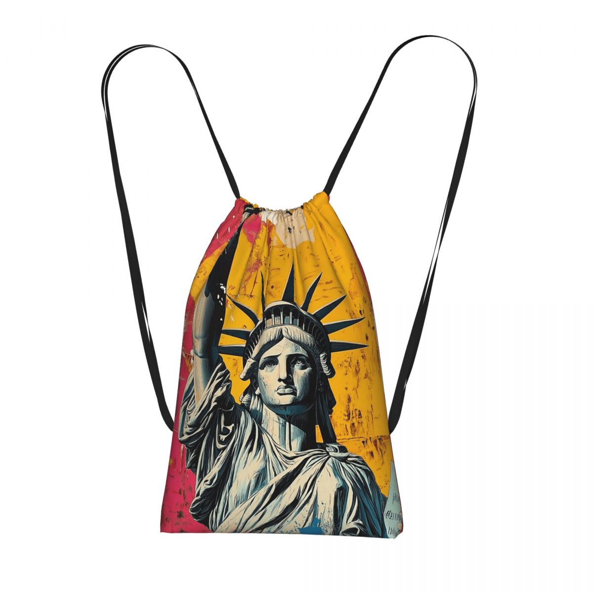 Men'S Shoes Liberty - Ransel Cetak Grafiti Patung Liberty Tas