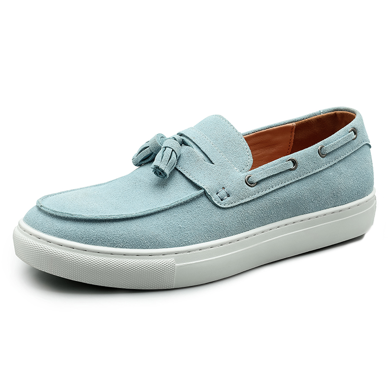Men'S Shoes Hey Dude - Sepatu Loafer Kulit Suede Pria Klasik