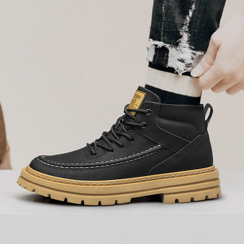 Men'S Shoes Water Resistant - Sepatu peninggi badan pria Sol tebal