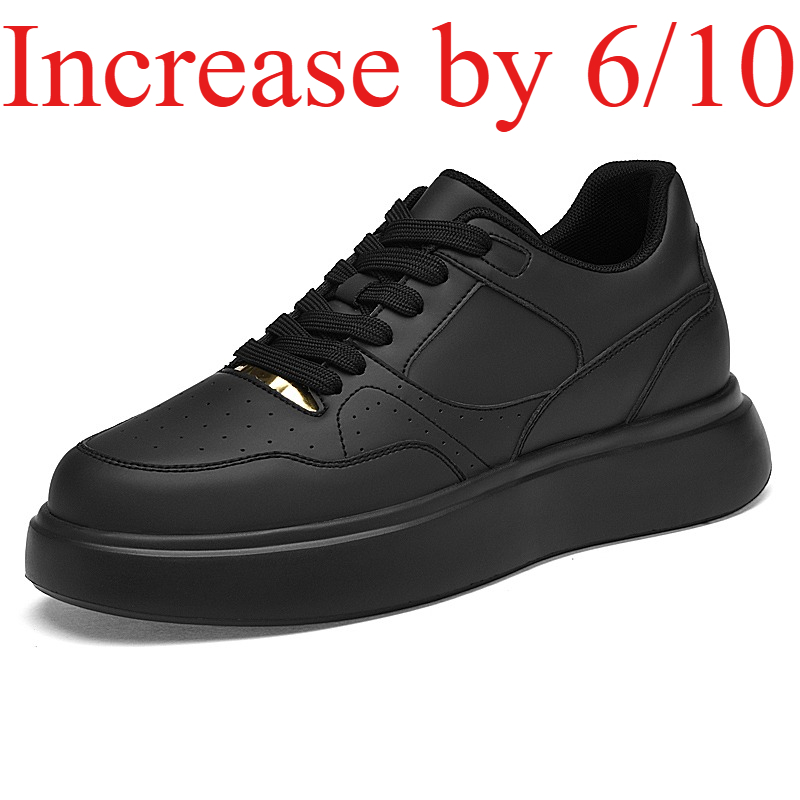 Men'S Shoes Increase Height - Sepatu Skate Pria Kulit Imitasi Solid,