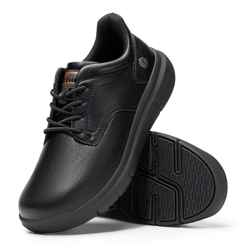 Men'S Shoes Hey Dude - Sepatu Kasual Slip-On Kulit Lebar untuk