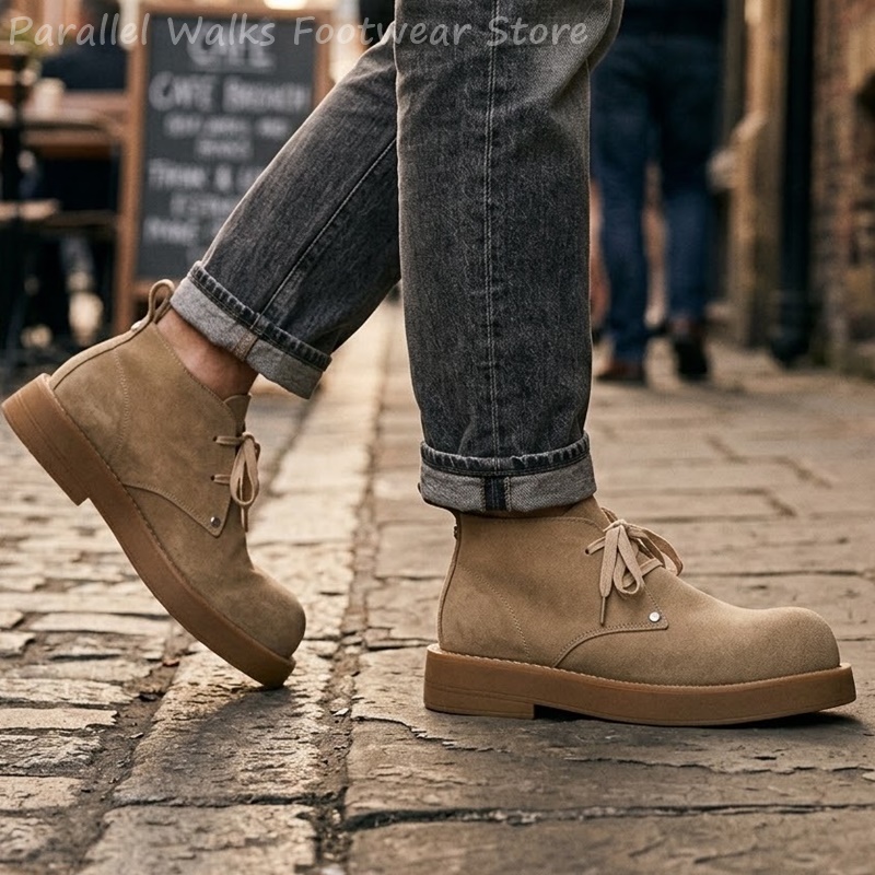 Men'S Shoes Smart - Sepatu Bot Pria Klasik Bahan Suede