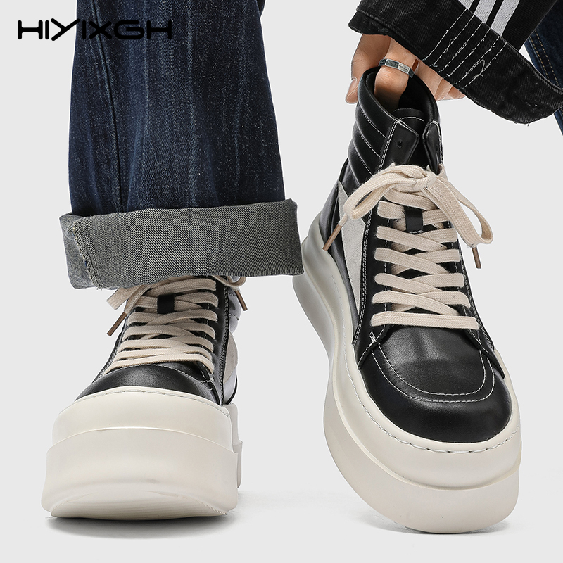Men'S Shoes Increase Height - Sepatu Boots Chunky Pria Penambah Tinggi