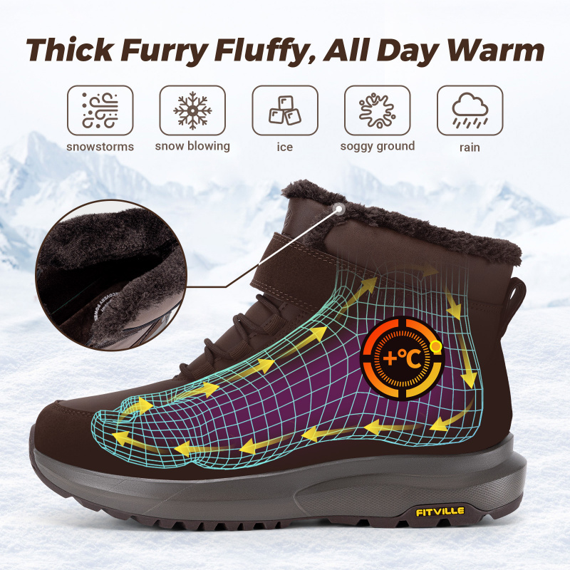 FitVille Sepatu Bot Musim Ding - Men'S Shoes Water Resistant ulasan dan harga