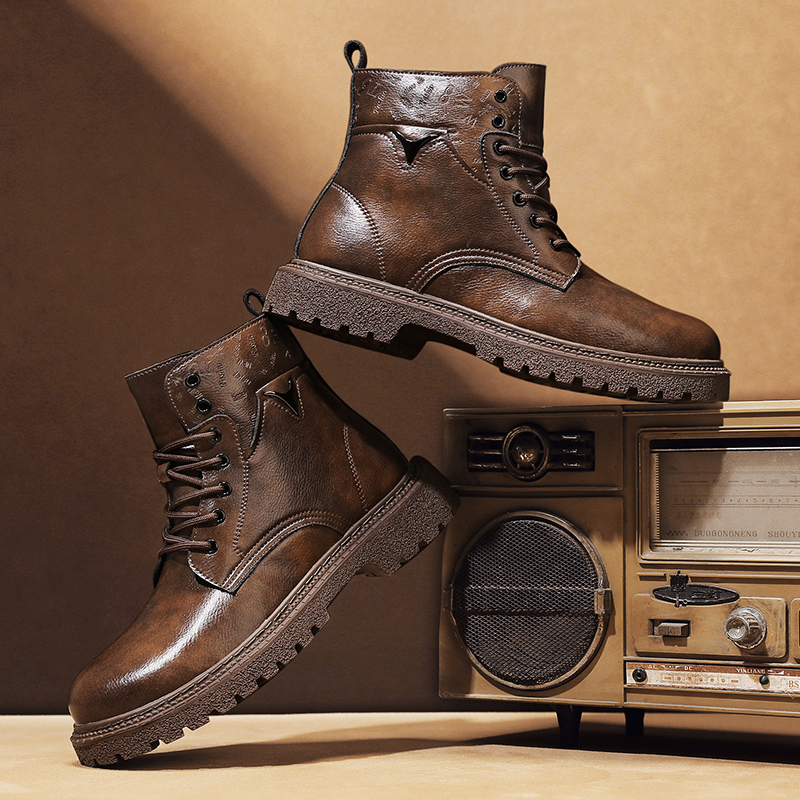 Sepatu Boots Pria Penambah Tin - Men'S Shoes Increase Height ulasan dan harga
