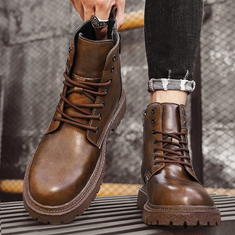 Sepatu Boots Pria Penambah Tin - Men'S Shoes Increase Height ulasan dan harga