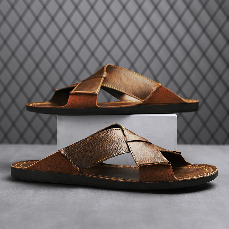 Sandal Pria Kulit Asli Fashion - Men'S Shoes Hey Dude ulasan dan harga