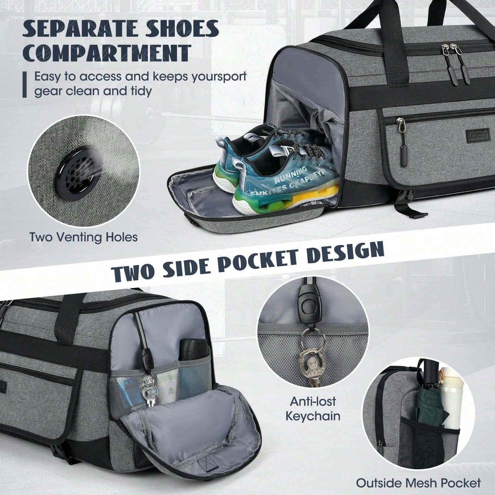 Tas Olahraga 55L untuk Pria &  - Men'S Shoes Water Resistant ulasan dan harga