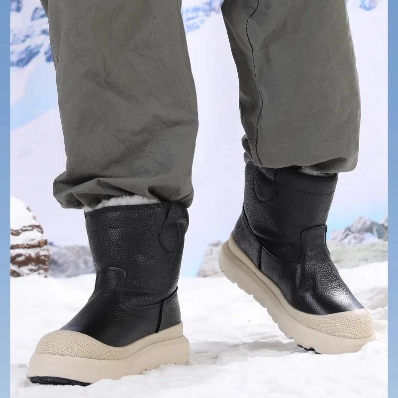 Sepatu Bot Salju Pria Kulit As - Men'S Shoes Increase Height ulasan dan harga