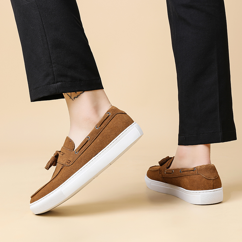 Sepatu Loafer Kulit Suede Pria - Men'S Shoes Hey Dude ulasan dan harga