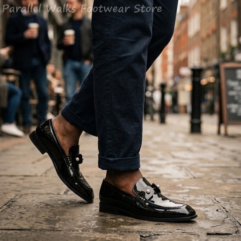 Sepatu Loafer Pria Hitam Kulit - Men'S Shoes Smart ulasan dan harga