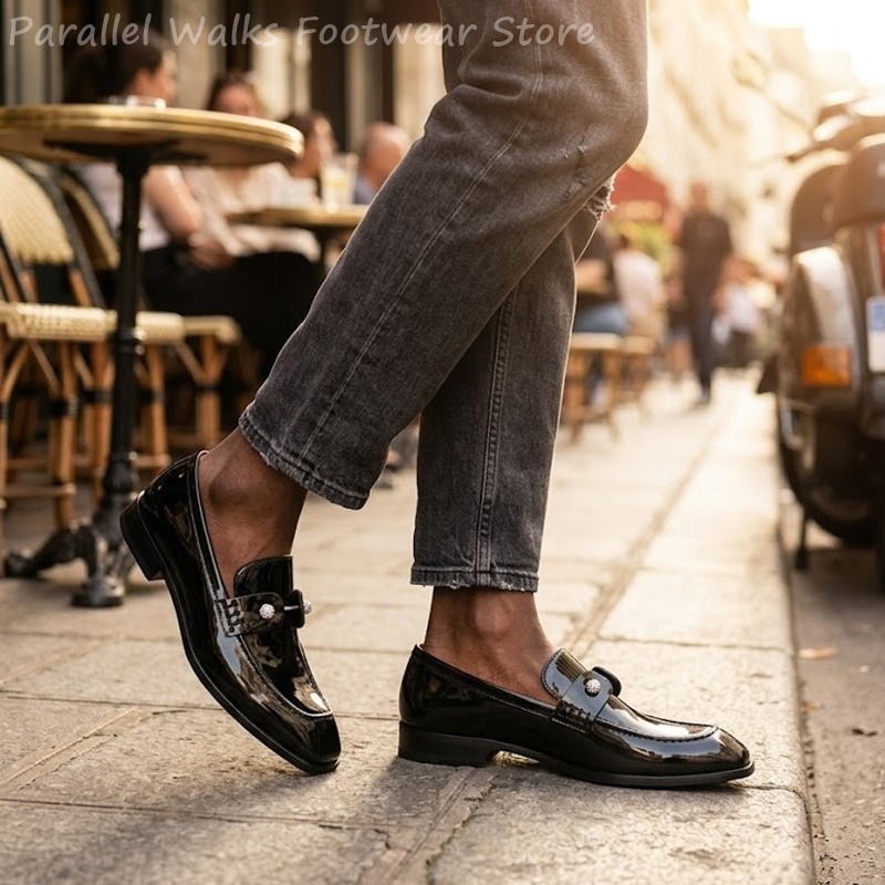 Sepatu Loafer Pria Hitam Kulit - Men'S Shoes Smart ulasan dan harga