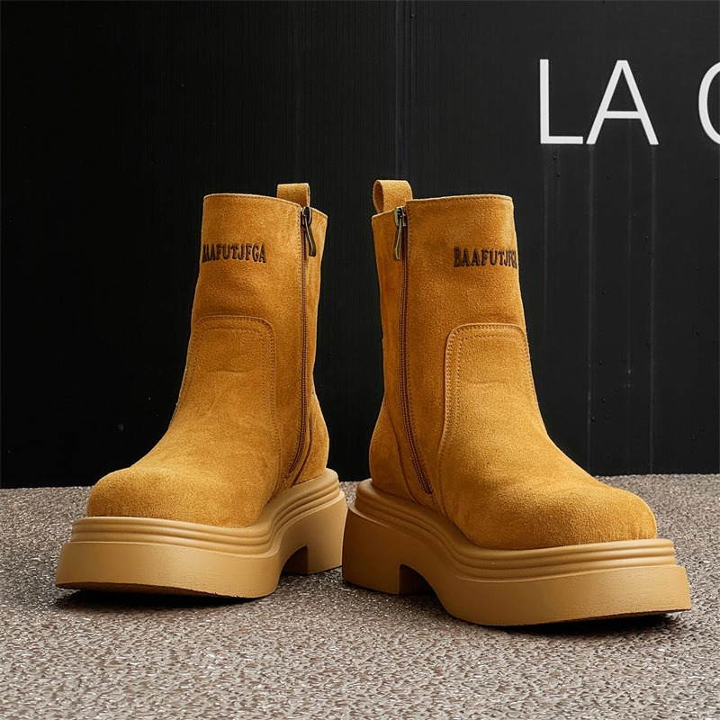 Sepatu Bot Pendek Gaya Pasanga - Men'S Shoes Increase Height ulasan dan harga