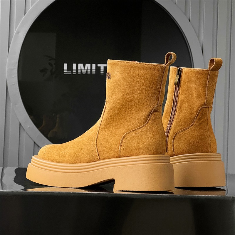 Sepatu Bot Pendek Gaya Pasanga - Men'S Shoes Increase Height ulasan dan harga