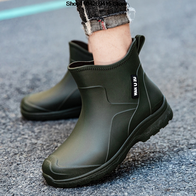 Sepatu Bot Hujan Anti-Selip Ta - Men'S Shoes Water Resistant ulasan dan harga