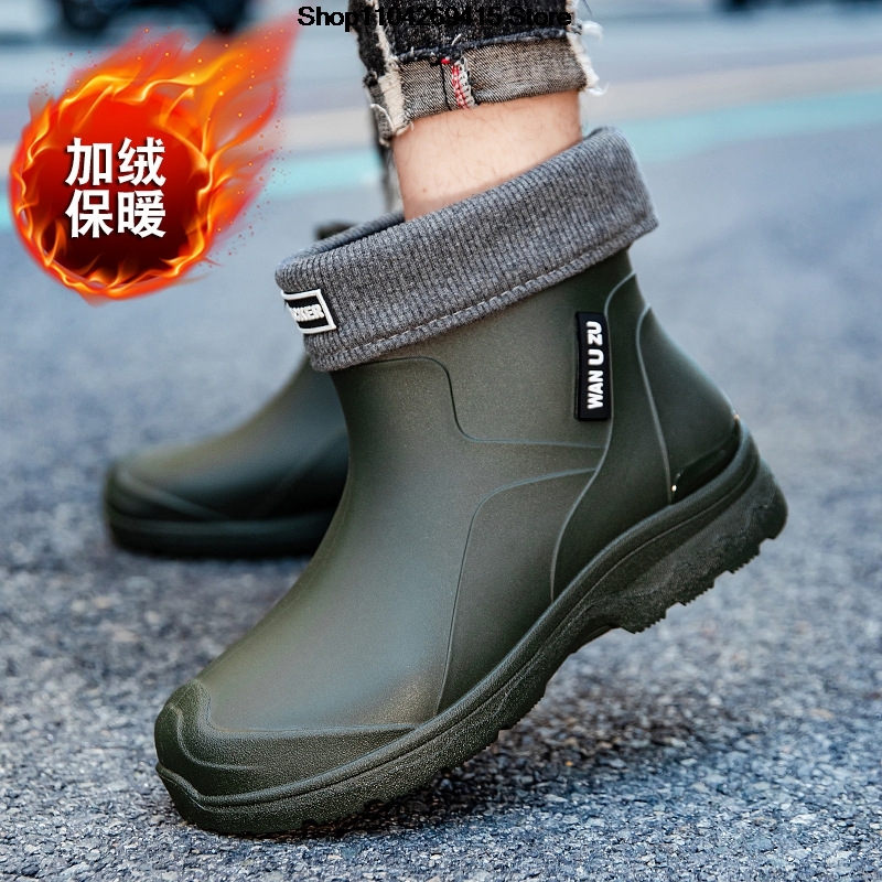 Sepatu Bot Hujan Anti-Selip Ta - Men'S Shoes Water Resistant ulasan dan harga