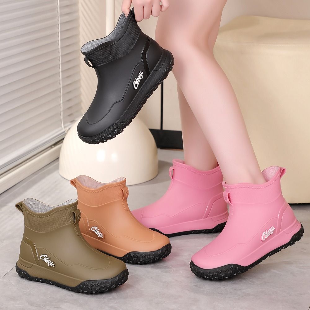 Sepatu Bot Hujan Pendek Anti A - Men'S Shoes Water Resistant ulasan dan harga