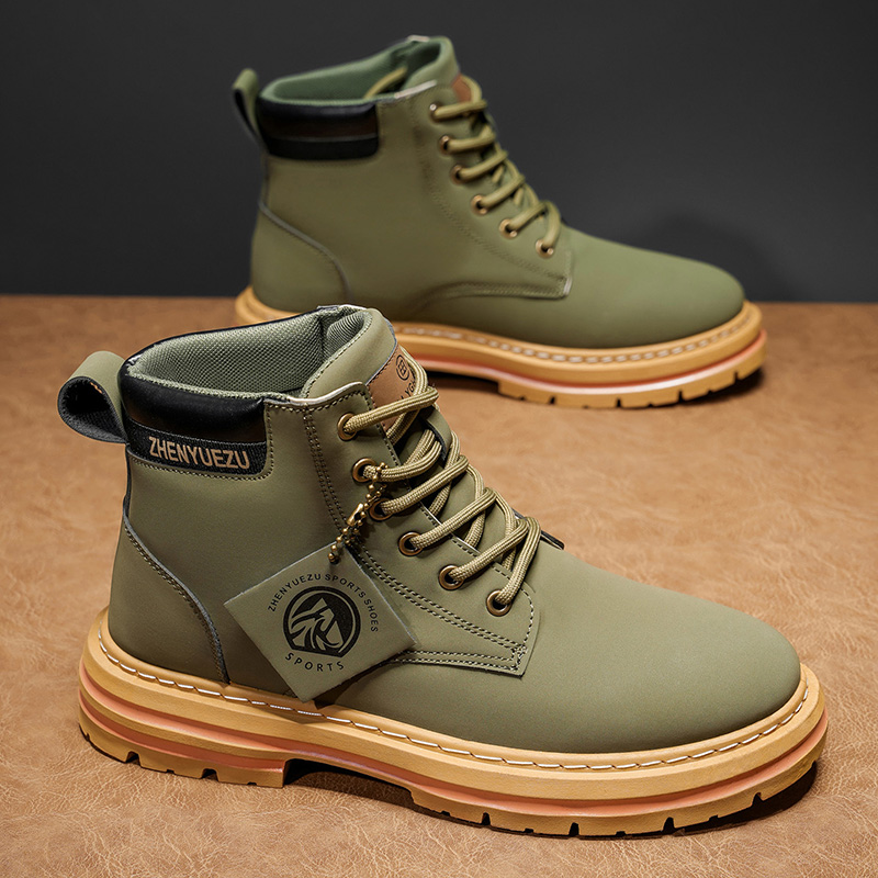 Sepatu Bot Pendek Retro Musim  - Men'S Shoes Increase Height ulasan dan harga